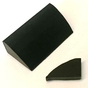 rilprofielrubber B2 60°shore zwart 7.0mm hoog (100st.á60cm)