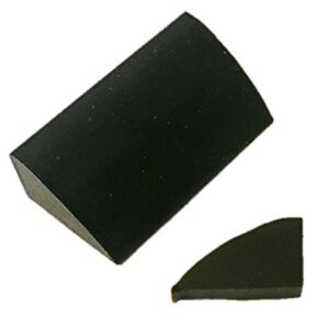 rilprofielrubber B2 70°shore zwart 6.5x12.5 mm hoog (40mtr.)