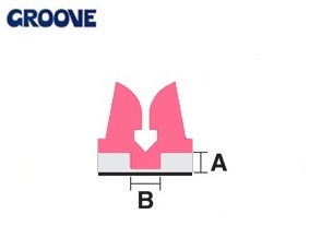 groove  0.45 x 0.8 mm rose nr.0 mini (GM08045)