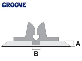 groove  0.30 x 1.0 mm grijs nr.1 (G10030)