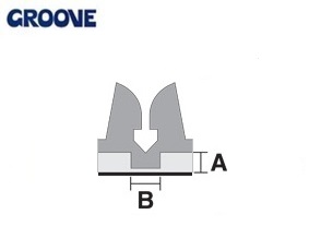 groove  0.45 x 1.0 mm grijs nr.1 mini (GM10045)