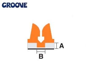 groove  0.45 x 1.2 mm oranje nr.1b mini (GM12045)