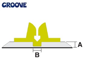 groove  0.30 x 1.1 mm olijf nr.1a (G11030)