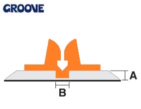 groove  0.45 x 1.2 mm oranje nr.1b (G12045)