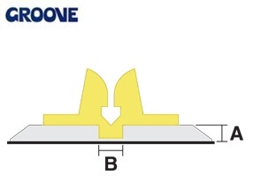 groove  0.80 x 5.0 mm goud nr.10 (G50080)