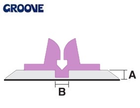 groove  0.90 x 6.0 mm lila nr.11 (G60090)