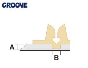 groove  0.55 x 1.4 mm zand nr.2a off-center (GS14055)