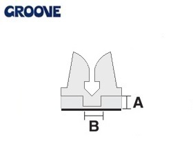 groove  0.50 x 1.3 mm wit nr.2 mini (GM13050)