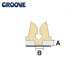 groove  0.50 x 1.4 mm zand nr.2a mini (GM14050)