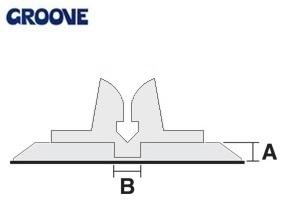 groove  0.30 x 1.3 mm wit nr.2 (G13030)