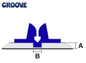 groove  0.55 x 1.5 mm donker blauw nr.3 (G15055)