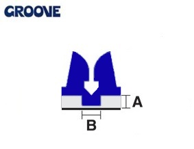 groove  0.50 x 1.5 mm donker blauw nr.3 mini (GM15050)