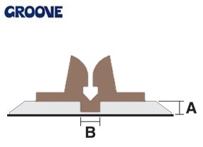 groove  0.80 x 2.1 mm bruin nr.6 (A10605)