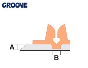 groove  0.80 x 3.2 mm perzik nr.8b IB off-center (GBS32080)