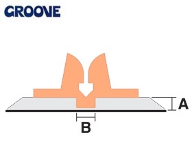 groove  0.80 x 3.2 mm perzik nr.8b (G32080)