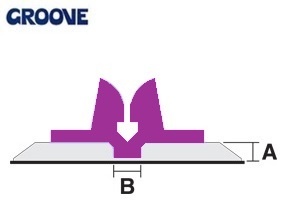 groove  0.80 x 3.5 mm violet nr.8.5 IB (GB35080)