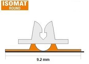 isomat round 0.6 x 2.3 mm (2/3pt)  (35m)