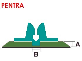 pentra ab  1.0 x 2.7 mm / (47st á 75cm)