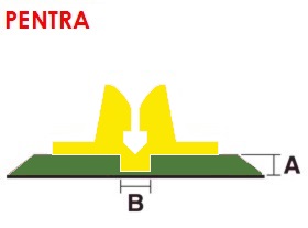 pentra ab  0.8 x 2.3 mm / (47st. á 75cm)