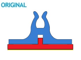 channel reverse bend SRBTOP3PT - 3/4 Strips  (24x75cm)