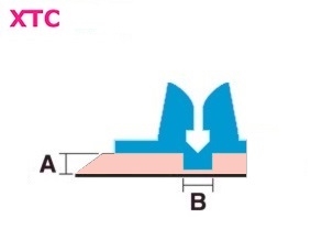 xtc   0.3 x 1.5 mm (2pt) off-center / (32st. á 75cm)