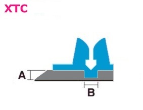 xtc   0.4 x 0.8 mm (2pt) off-center / (32st. á 75cm)