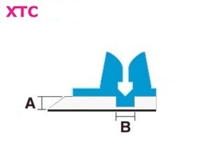 xtc   0.5 x 1.9 mm (2pt) off-center / (32st. á 75cm)