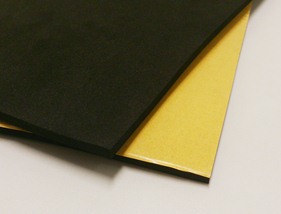 celrubber nr.2 zwart 1000x1000x4 mm hoog zkl.