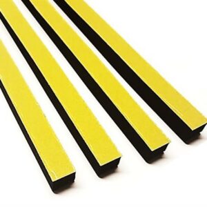 celrubber nr.2 zwart 500x10x7 mm hoog zkl. verpakt per 2m²