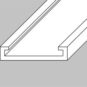 houder voor pervotype 2.0mm - wit 1 mtr.