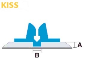 kiss crease 0.4 x 1.0 mm (2pt) / (36st. á 70cm)