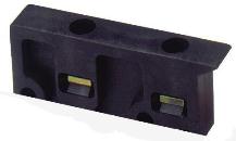 klembek kunststof 25mm voor quicklock (30mm hoog) zwart