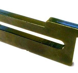 klembek metaal 25mm (30/25mm hoog) met sleuf (niet gecoat)