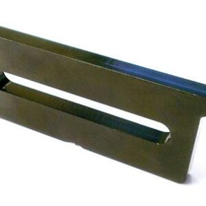 klembek metaal 25mm (30mm hoog) met sleuf (niet gecoat)