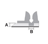 pentra ab  0.5 x 1.5 mm off center/ (20st. á 75cm)