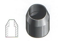 holpijpen 1d - 16   mm diam. 40 mm hoog (voet 19.0)