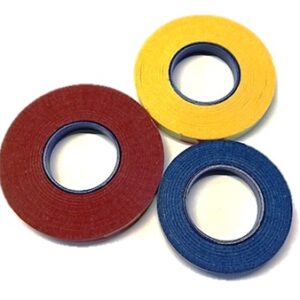 toestelband patch-tape geel  0.08mm  3.0 mm breed  x 25 mtr.