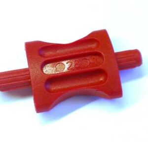 kunststof stiften 12x23x12 mm rood ovaal