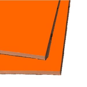 speed-eject 40°shore platen 500x500x7 mm hoog zkl. oranje