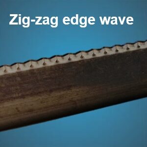 zig-zag lijnen  2pt x 23.80 mm cb  1/8" snijkant gegolfd
