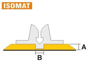isomat 0.6 x 2.7 mm geel (Z2706)