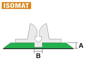 isomat 0.8 x 2.7 mm groen (Z2708)