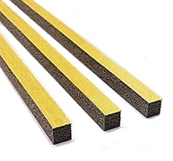 mosrubber 35° grijs 500x6x7 mm hoog zkl. (612)
