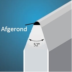 Afgeronde Snijkant